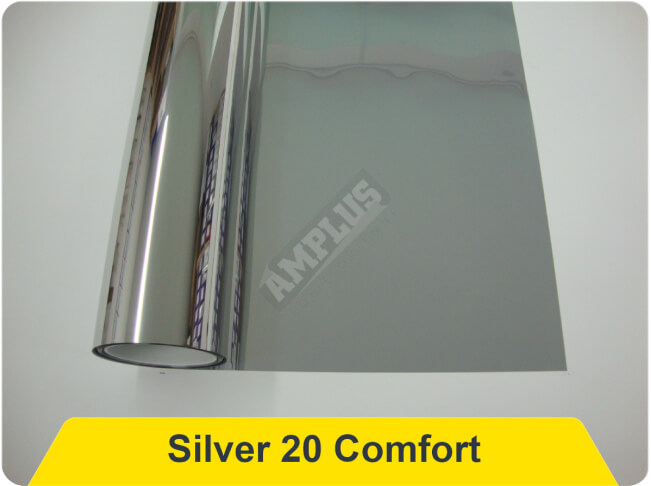 Folie przeciwsłoneczne lustrzane Silver 20 comfort