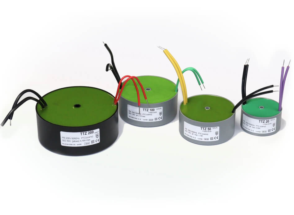 Okrągły transformator bez obudowy do folii smart glass